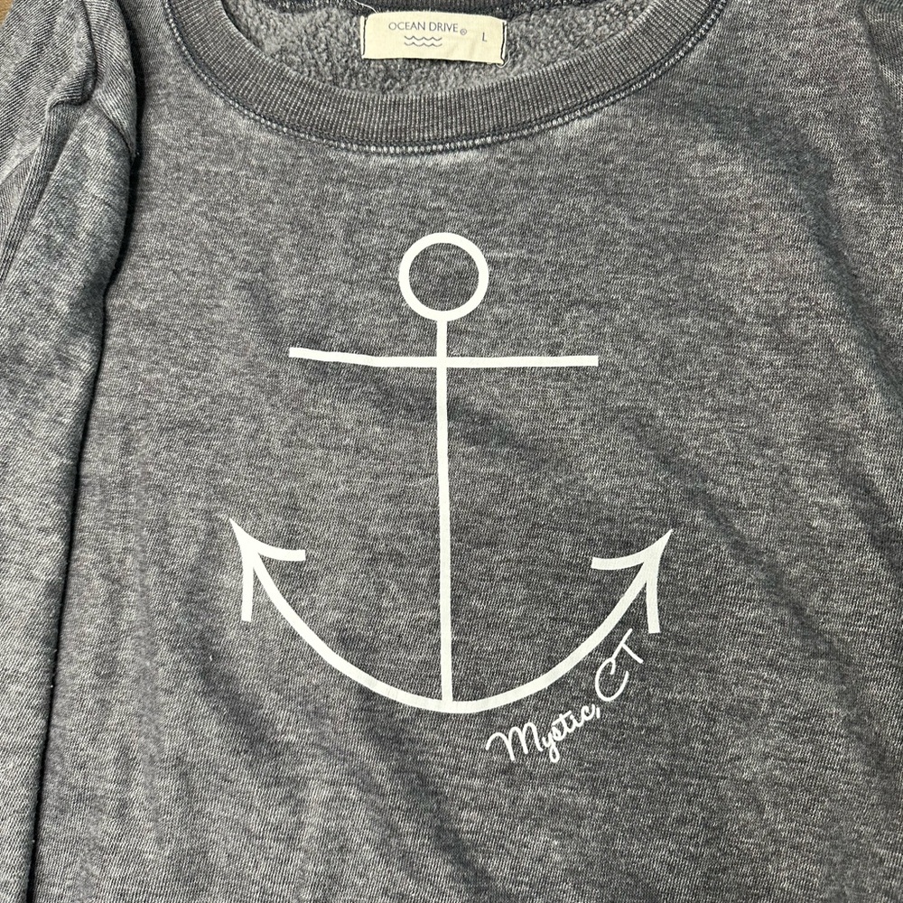 Ocean Drive Charcoal Sweatshirt - Mystic CT - Picture 2 of 6
